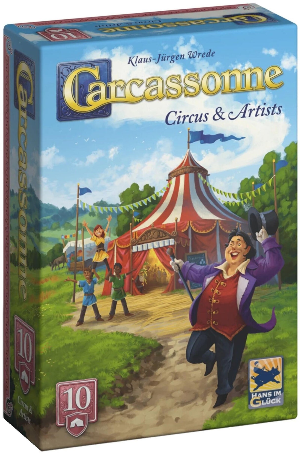 Carcassonne Expansion 10 - Circus and Artist (2025 Redesign)