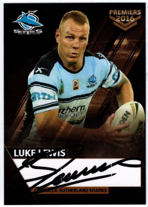 2016 Cronulla Sharks Official Signed Premiers Card Set (Read Description)