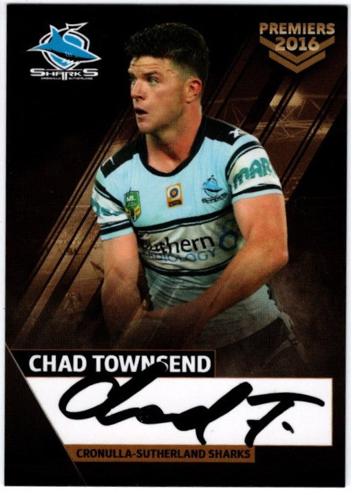 2016 Cronulla Sharks Official Signed Premiers Card Set (Read Description)