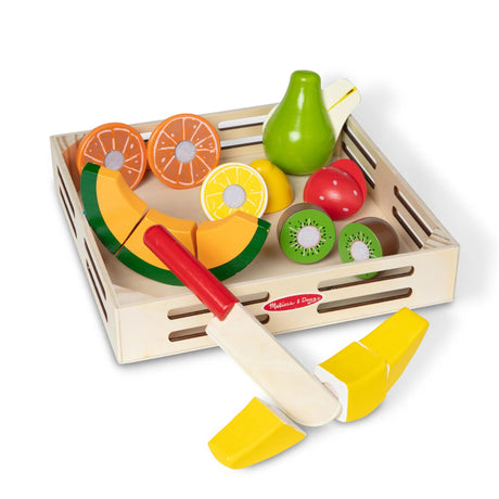 Melissa & Doug - Wooden Cutting Fruit Play Food