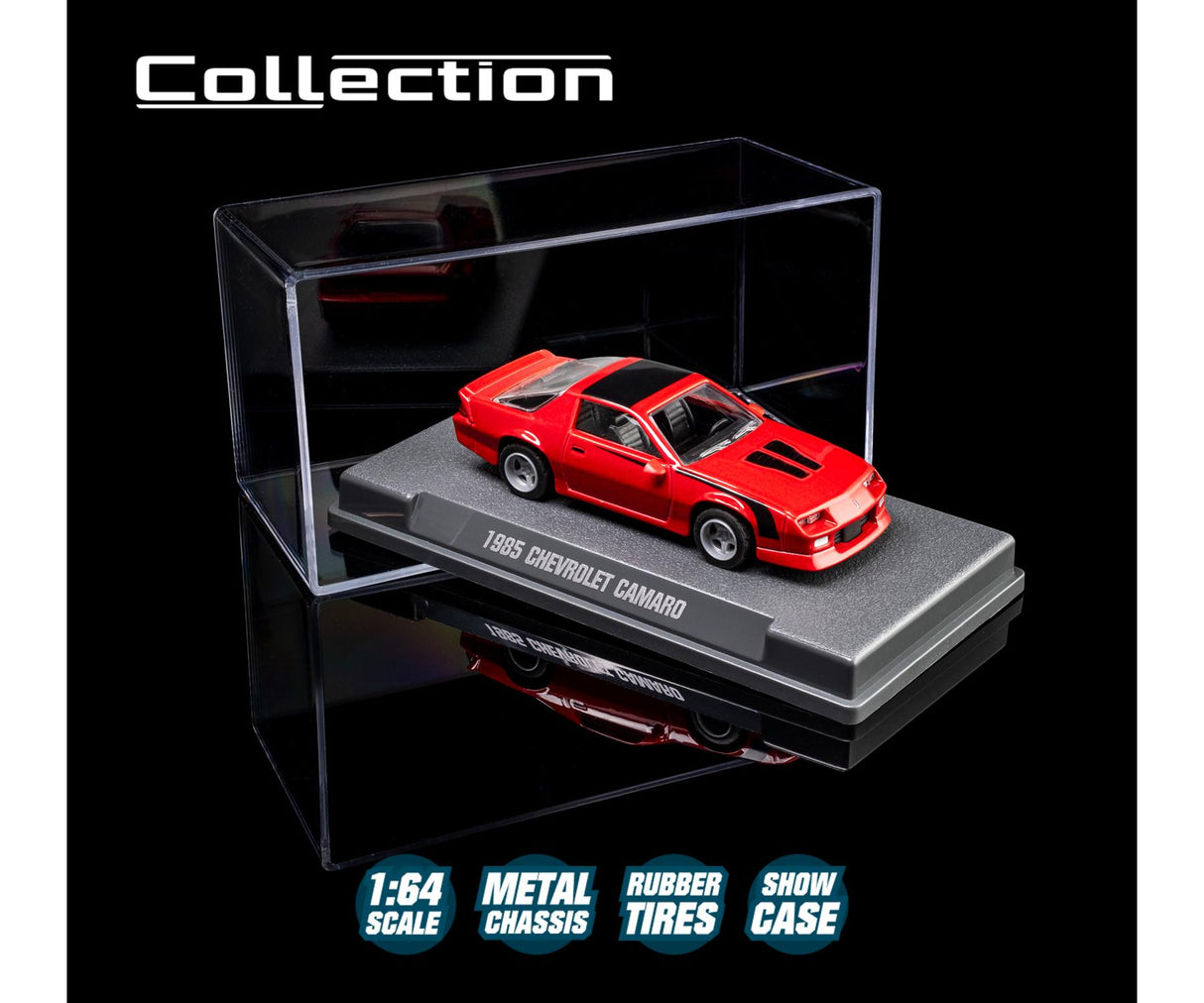 1985 Chevrolet Camaro, Red - Majorette: Collection Deluxe, 1:64 Scale Diecast Car