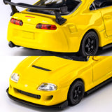 1995 Toyota Supra - Yellow - Majorette: Collection Deluxe, 1:64 Scale Diecast Car