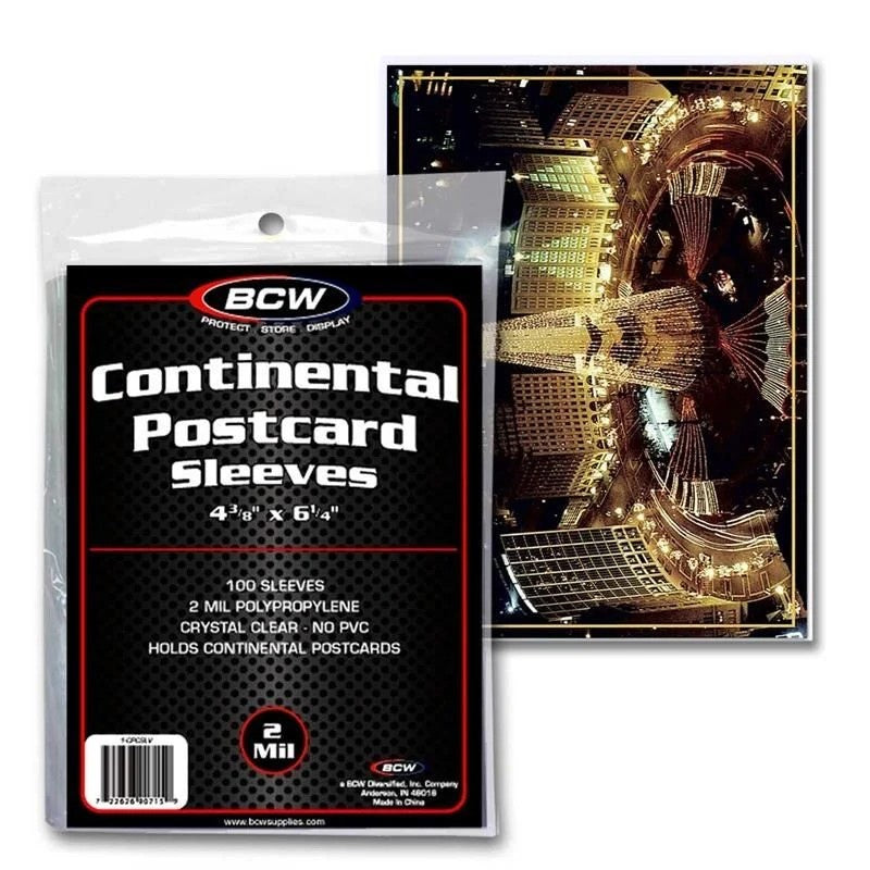 BCW Continental Postcard Sleeves