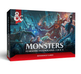 D&D Dungeons & Dragons Reference Cards Monsters Fearsome and Ferocious CR 0-5