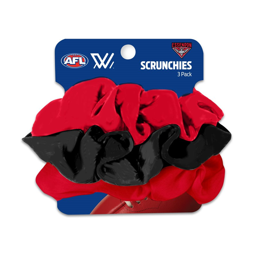 Essendon Bombers Scrunchie 3 Pack