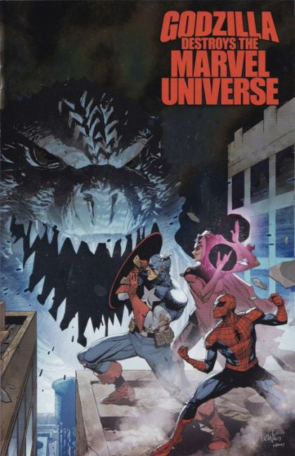 Godzilla Destroys the Marvel Universe #1 Leinil Francis Yu & Romulo Fajardo Jr. FOIL Variant Comic