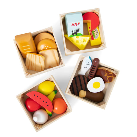 Melissa & Doug - Food Groups - Wooden Play Food