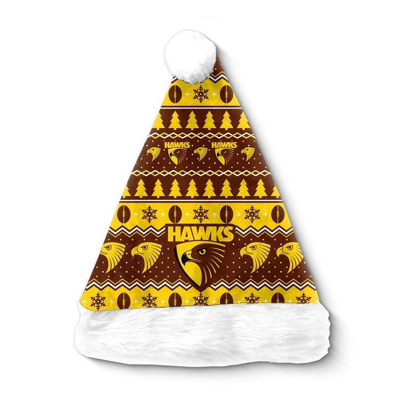 Hawthorn Hawks Christmas Santa Hat