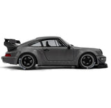 2024 Porsche RWB Body Kit Nargo Grey w/Akira Nakai Figure, 1:18 Scale Diecast Car