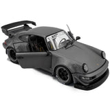 2024 Porsche RWB Body Kit Nargo Grey w/Akira Nakai Figure, 1:18 Scale Diecast Car