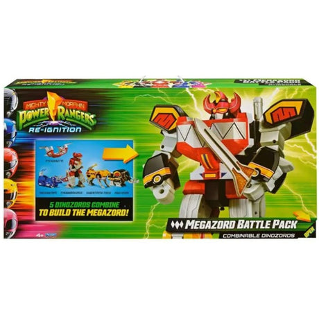 Power Rangers Mighty Morphin Re-Ignition Megazord Battle Pack Exclusive Action Figure Set