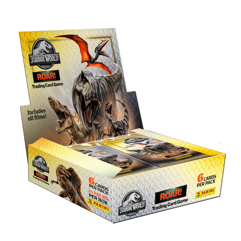 COMBO: Panini Jurassic World - ROAR Trading Card Game Box & Starter Pack