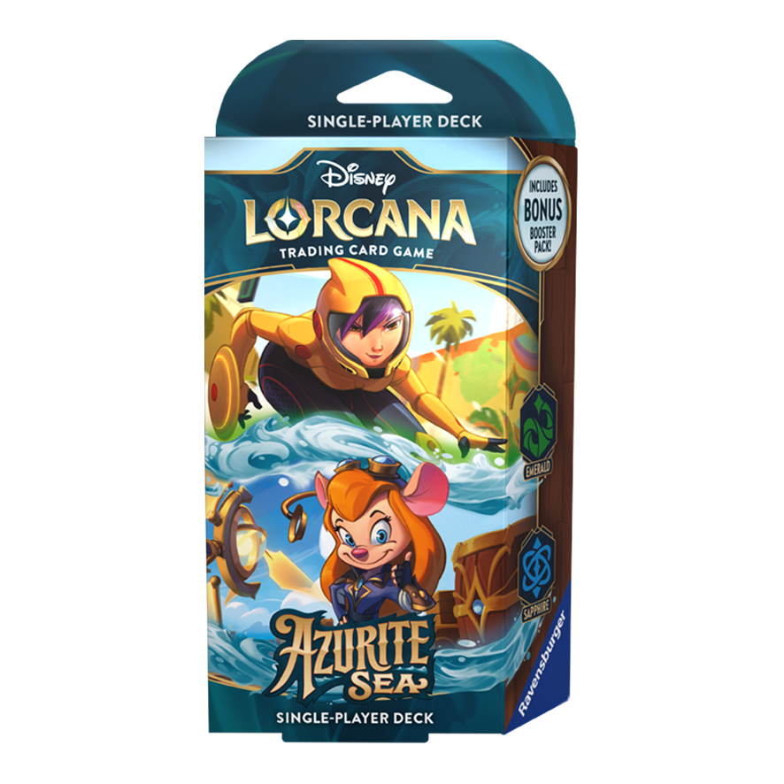 Disney Lorcana - Emerald/Sapphire - S6 Azurite Sea Single Player Deck