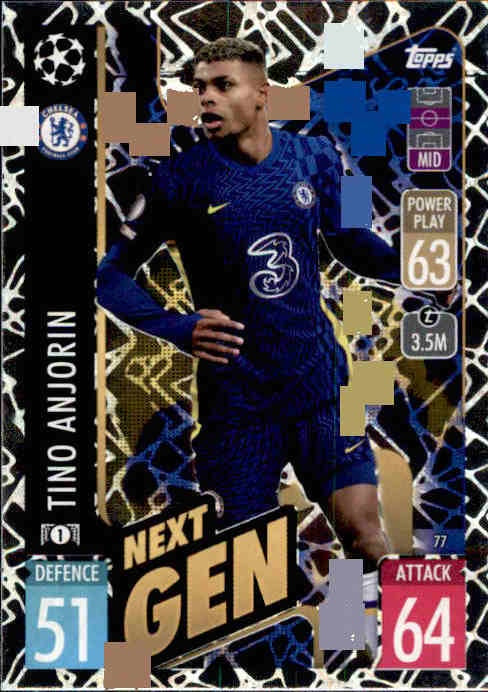 Tino Anjorin, Next Gen, 2021-22 Topps Match Attax UEFA Champions & Europa League