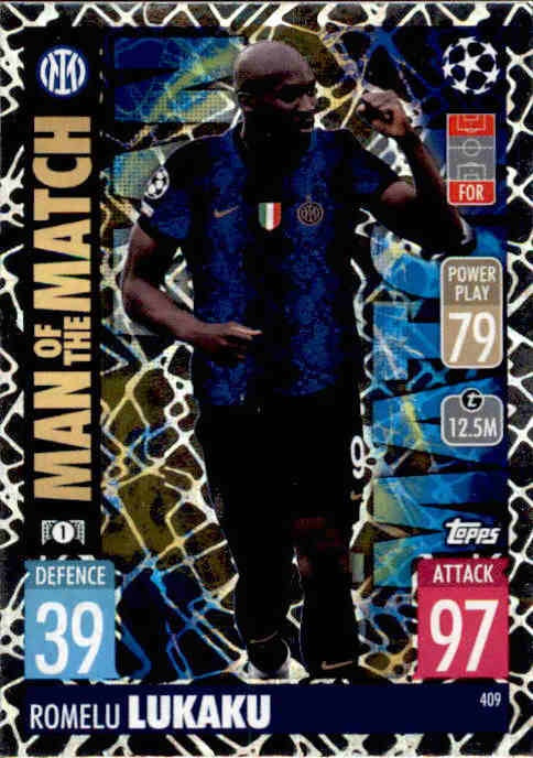 Romelu Lukaku, Man of the Match, 2021-22 Topps Match Attax UEFA Champions & Europa League