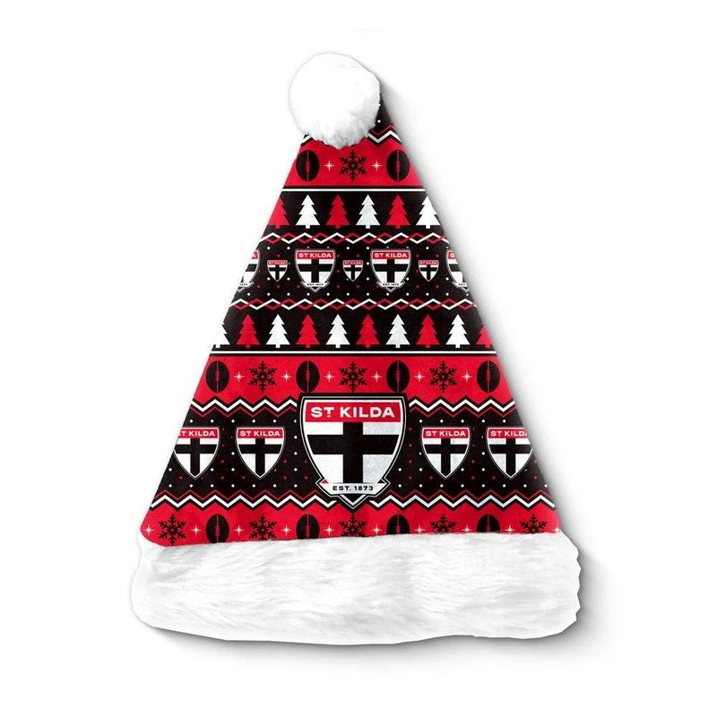 St Kilda Saints Christmas Santa Hat