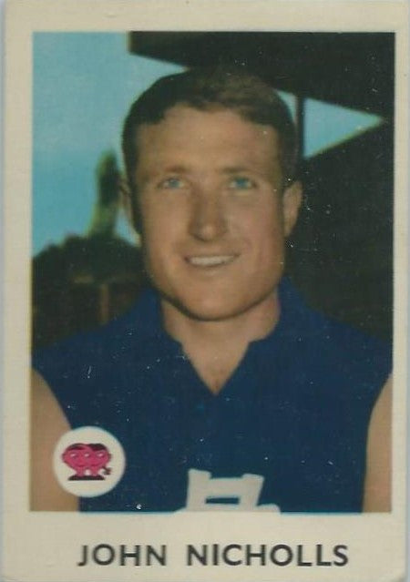 1965 Scanlens VFL, John Nicholls, Carlton Blues