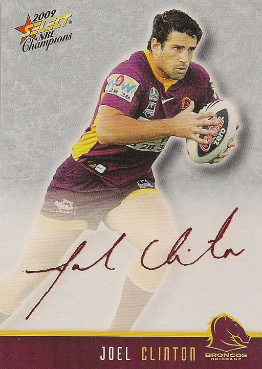 Joel Clinton, Red Foil Signature, 2009 Select NRL Champions