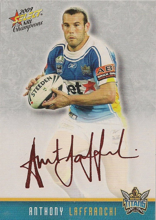 Anthony Laffranchi, Red Foil Signature, 2009 Select NRL Champions