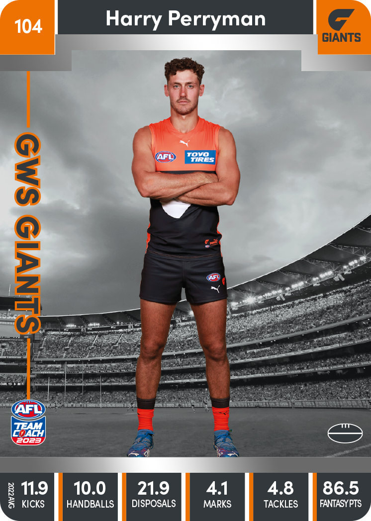Harry Perryman, 104, Silver Parallel, 2023 Teamcoach AFL