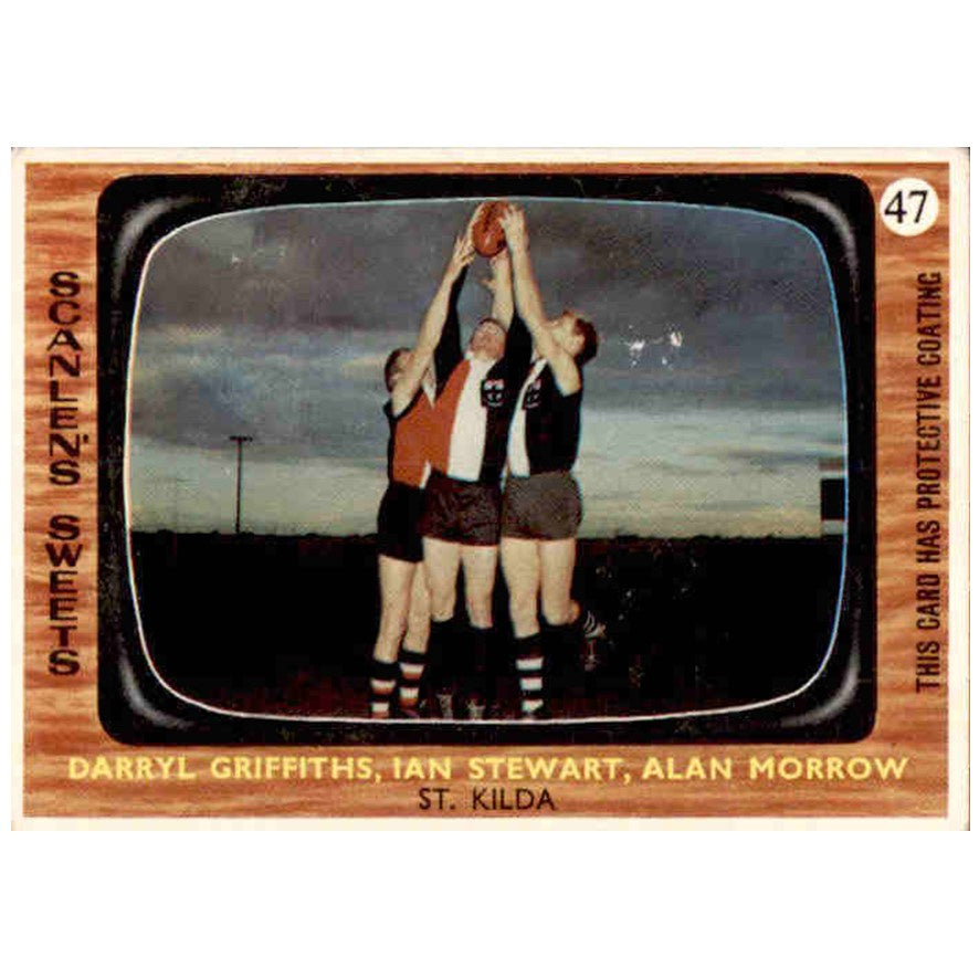 Griffiths, Stewart, Morrow, 1967 Scanlens VFL