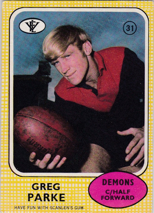 Greg Parke, 1972 Scanlens VFL