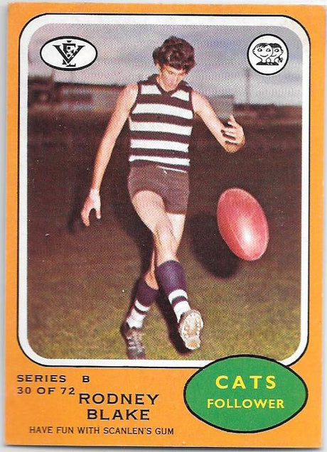 1973 Scanlens VFL Series B, Rodney Blake