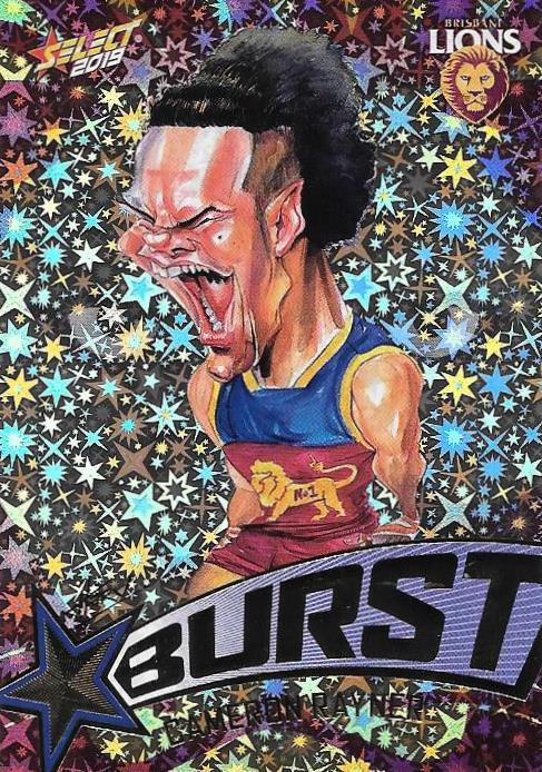 Cameron Rayner, Team Logo Starburst Caricatures, 2019 Select AFL Footy Stars