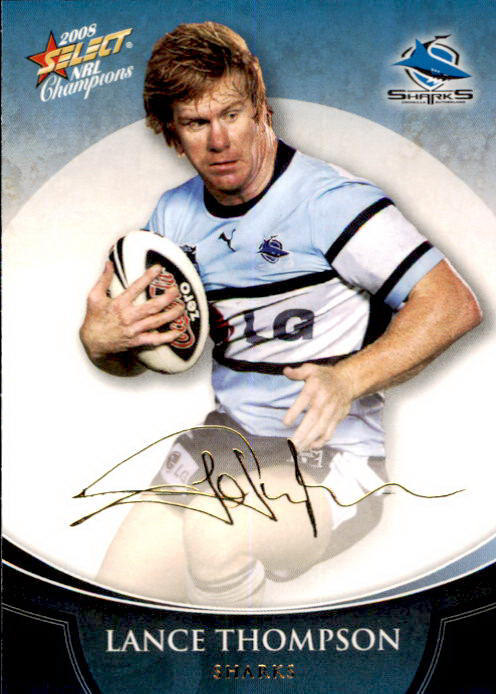 Lance Thompson, Gold Signature, 2008 Select NRL Champions