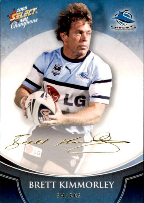 Brett Kimmorley, Gold Signature, 2008 Select NRL Champions