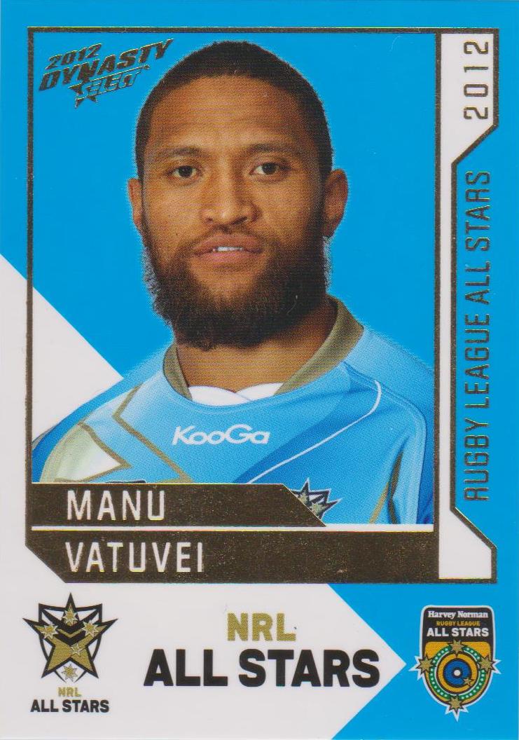 Manu Vatuvei, Rugby League All Stars, 2012 Select NRL Dynasty