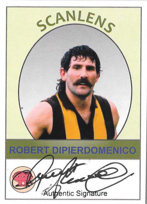 2019 Scanlens VFL, Robert Dipierdomenico Signature and Base Card