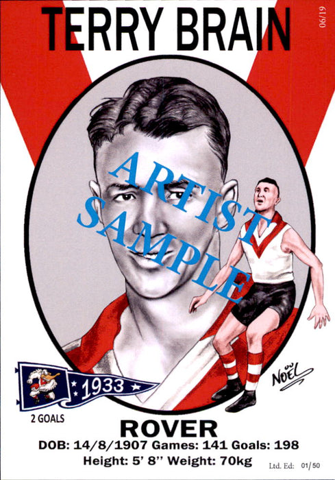 South Melbourne Swans 1933 Premiers Card Set by Noel