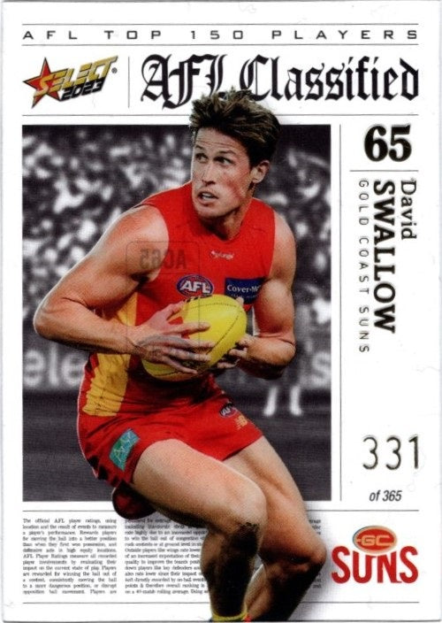 David Swallow, AFL Classified, 2023 Select AFL Footy Stars