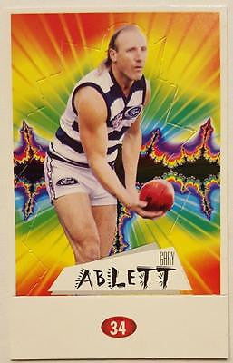 1997 Select Geelong Cats Pop-up Set, Ablett, Couch, Hocking, Riccardi, Stoneham