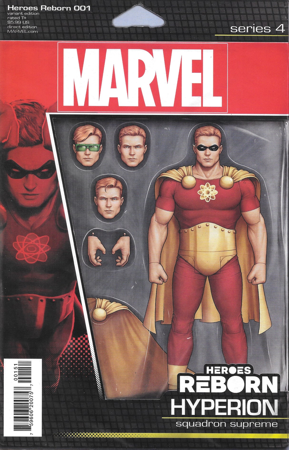 Heroes Reborn #1 Comic, Carded Hyperion Variant