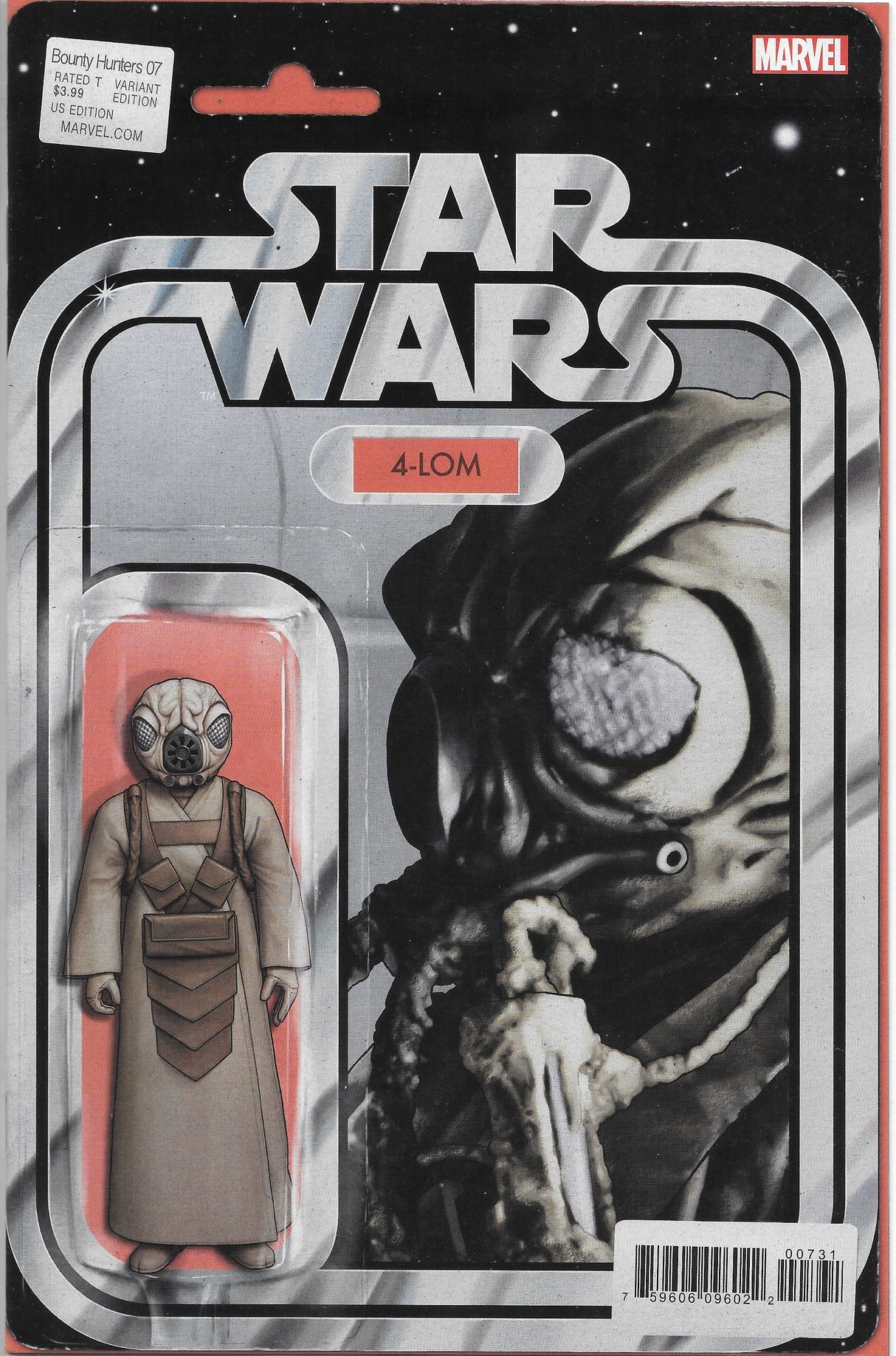 Star Wars Bounty Hunters #7 Comic Carded 4-LOM Variant Comic