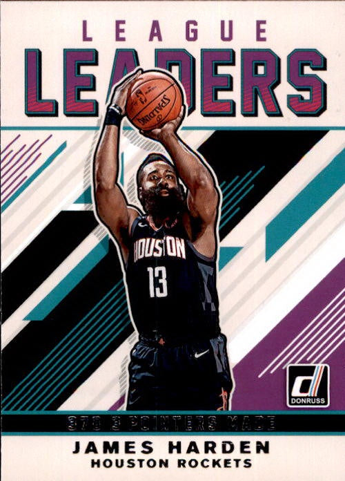 James Harden, League Leaders, 2019-20 Panini Donruss Basketball NBA