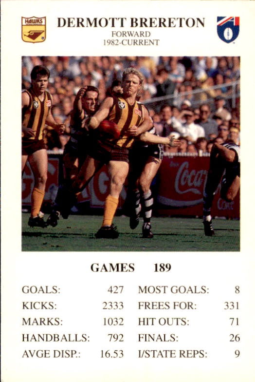 Dermott Brereton, The Great Footy Card Game, 1994 Spears Games