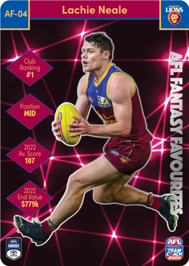 Lachie Neale, AFL Fantasy Favourites, 2023 Teamcoach AFL