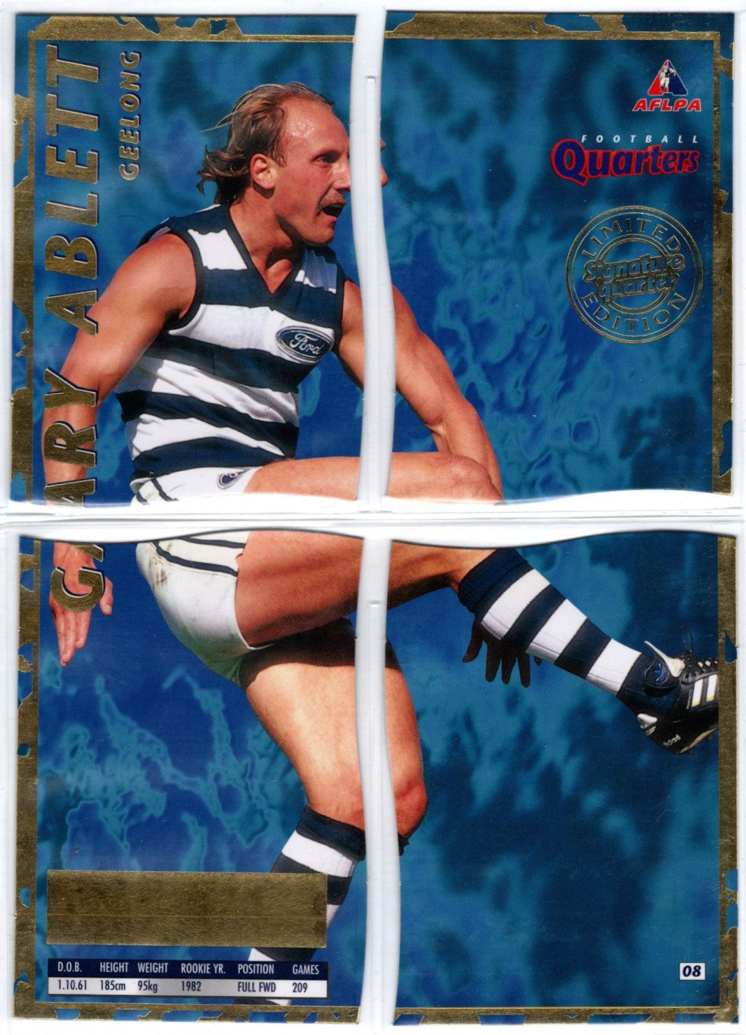 Gary Ablett, Signature Quarter (Without the Signature), 1995 AFLPA Football Quarters