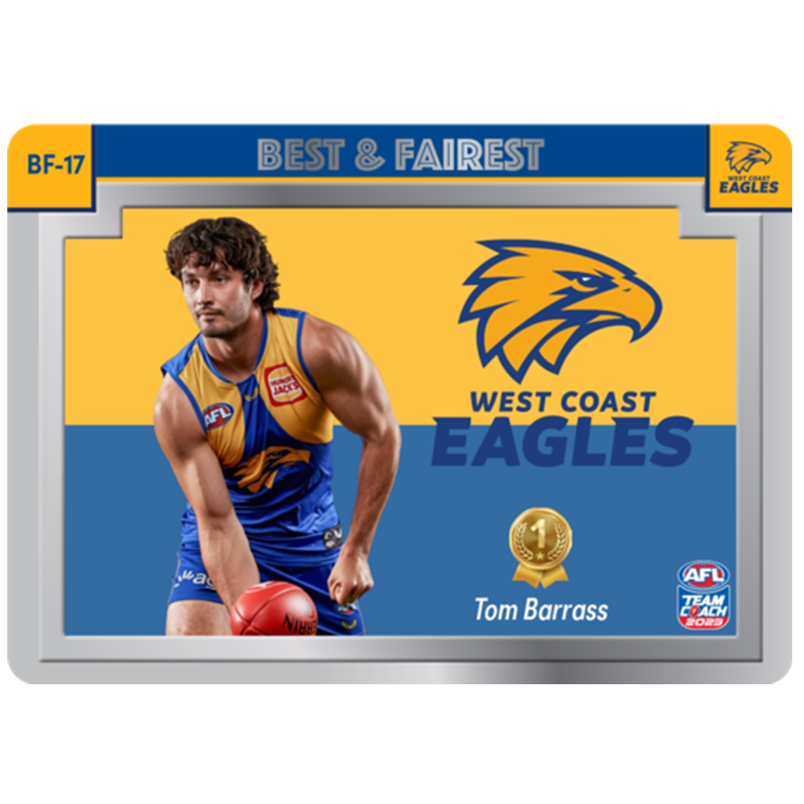 Tom Barrass, Best & Fairest, 2023 Teamcoach AFL