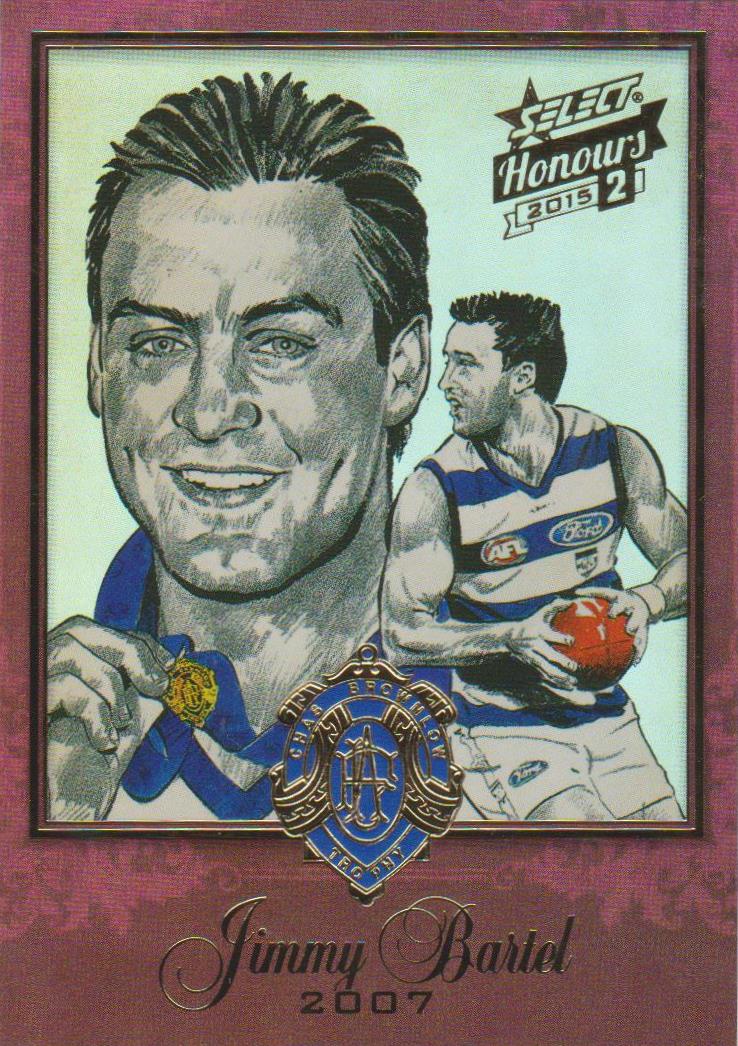 Jimmy Bartel, Brownlow Sketch, 2014 Select AFL Honours 2