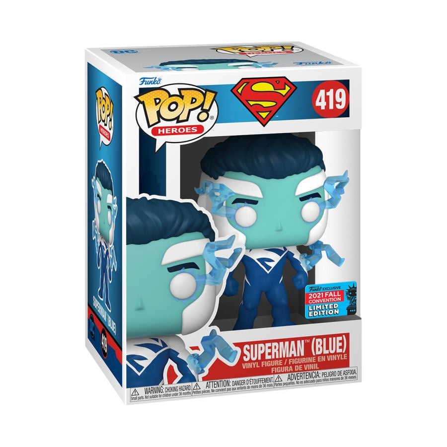 Superman - Superman (Blue) Festival of Fun 2021 US Exclusive Pop! Vinyl [RS]
