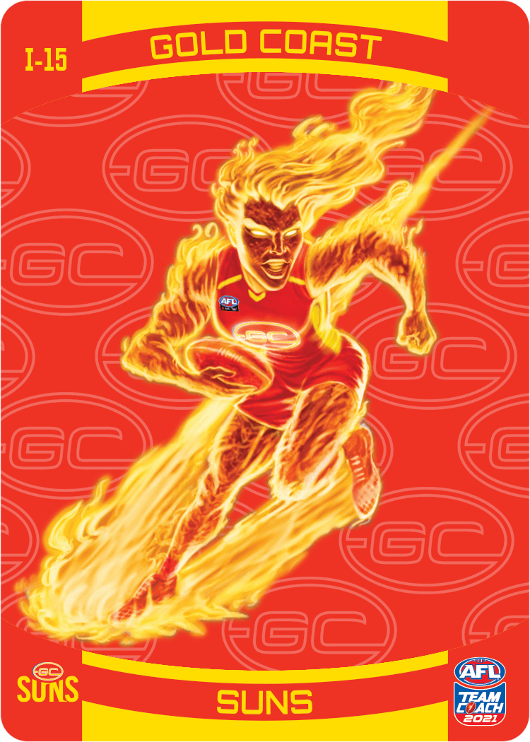 Gold Coast Suns Mascot, 3D Icons, 2021 Teamcoach AFL