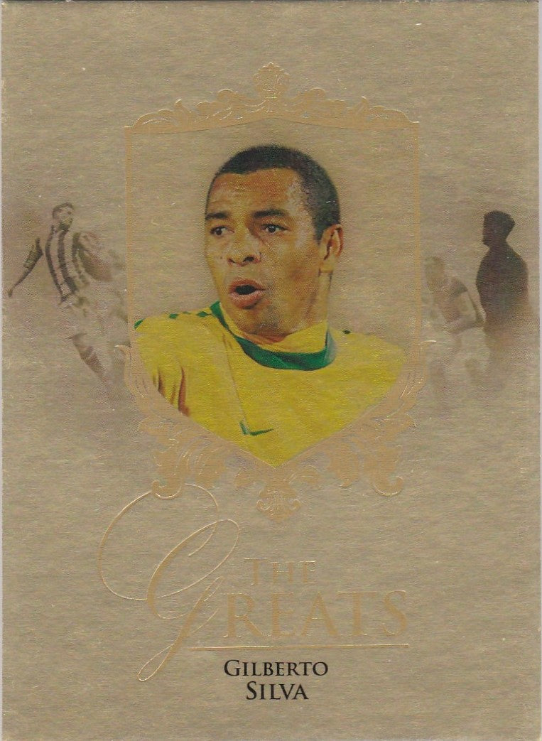 Gilberto Silva, The Greats, Gold Parallel, 2016 Futera Unique Soccer