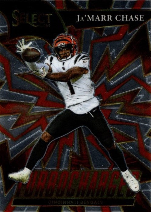 Ja'Marr Chase, Turbo Charged, 2021 Panini Select Football NFL