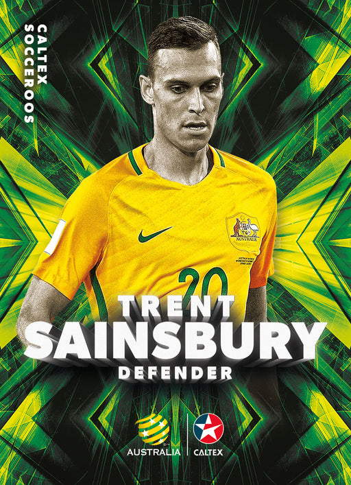 Trent Sainsbury, Caltex Socceroos Parallel card, 2018 Tap'n'play Soccer Trading Cards