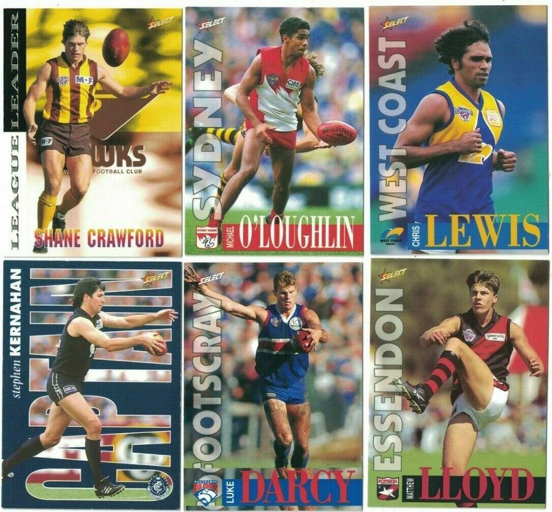 1996 Select AFL Series 2 Trading Card Base Set of 150 cards