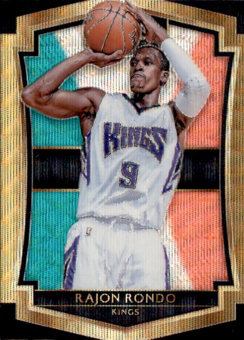 Rajon Rondo, Tri Color Prizm, 2015-16 Panini Select Basketball NBA
